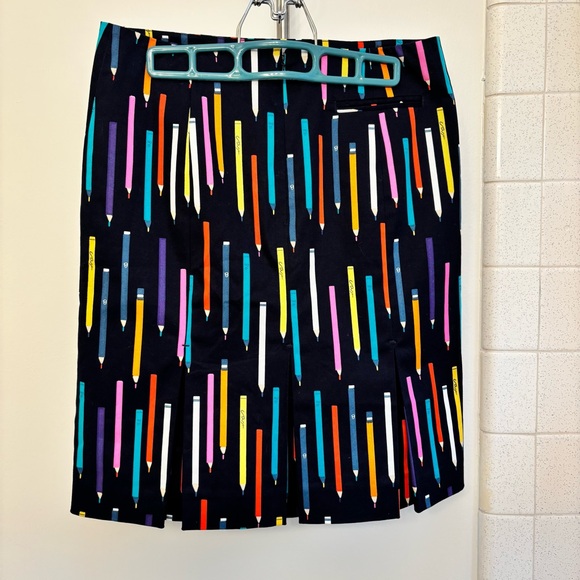 Elevenses Multicolor Rainbow Pencil Print Skirt - Picture 2 of 12
